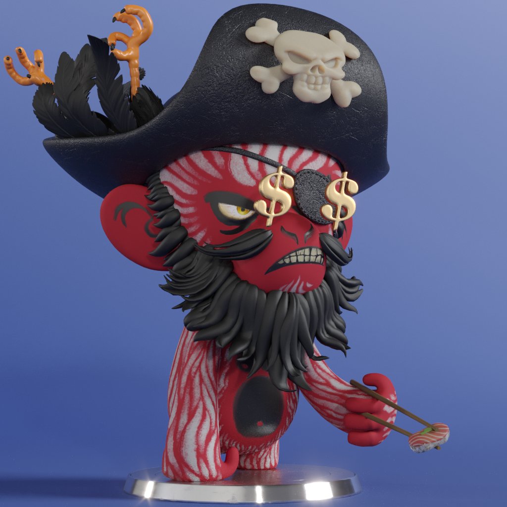 Just minted a few 3D <a href="/artmonkees/">ArtMonkees (🍌 ,🍌)</a>.  3D art needs more appreciation, no cap.