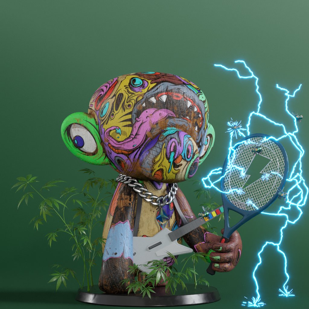 doppelNFTs's tweet photo. Just minted a few 3D @artmonkees.  3D art needs more appreciation, no cap. https://t.co/Z46i3p1fcp