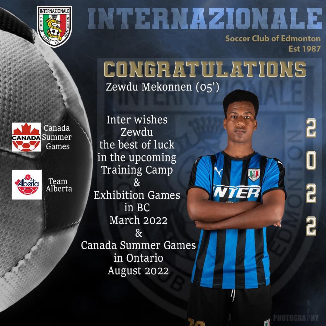 InterEdmonton's tweet photo. So proud of you Zewdu! We will be cheering you and team Alberta on! #GoInterGo #eiysastrong @EiysaSoccer @AlbertaSoccer @CanadaSoccerEN https://t.co/2iMdkklmCB