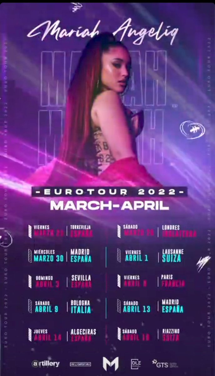Mariah_ACharts's tweet photo. EUROTOUR 2022! And Italy is on the list!😭😭

Te veo en 16 dias mi Reina @Mariahangeliq https://t.co/CzdVTnttrf