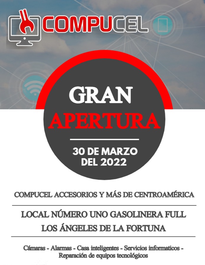 compucel_cr's tweet image. Ven y adquiere lo último en tecnología, cámaras, alarmas, servicios informáticos, celulares y más, será un gusto para nosotros atenderles 😎😎😎

Si quieres una casa completamente inteligente somos la solución.