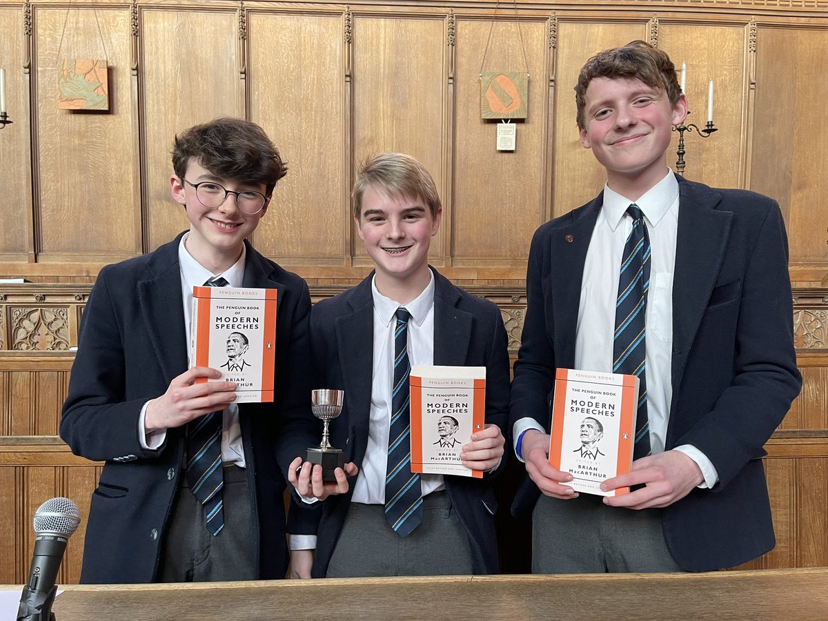 CrosseHouse's tweet photo. Epic congratulations 👏 👏👏 to our first ever winning 🏆 team in Junior House Debating!!! Davey, Toby &amp; Bertie skilfully argued against an impressive @RhodesArdingly team in front of a packed audience on changing public attitudes to LGBT 🏳️‍🌈 via legislation. @ArdinglyCollege https://t.co/pcrNquT5Bo