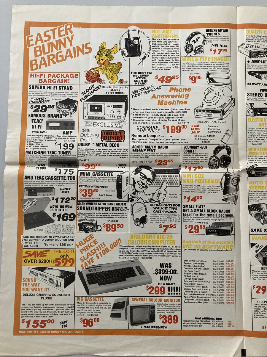 the_jongleur's tweet photo. @Recta_Pete Have fun shopping with the #DickSmithElectronics Easter ‘83 catalogue. https://t.co/lENzzA1qrl