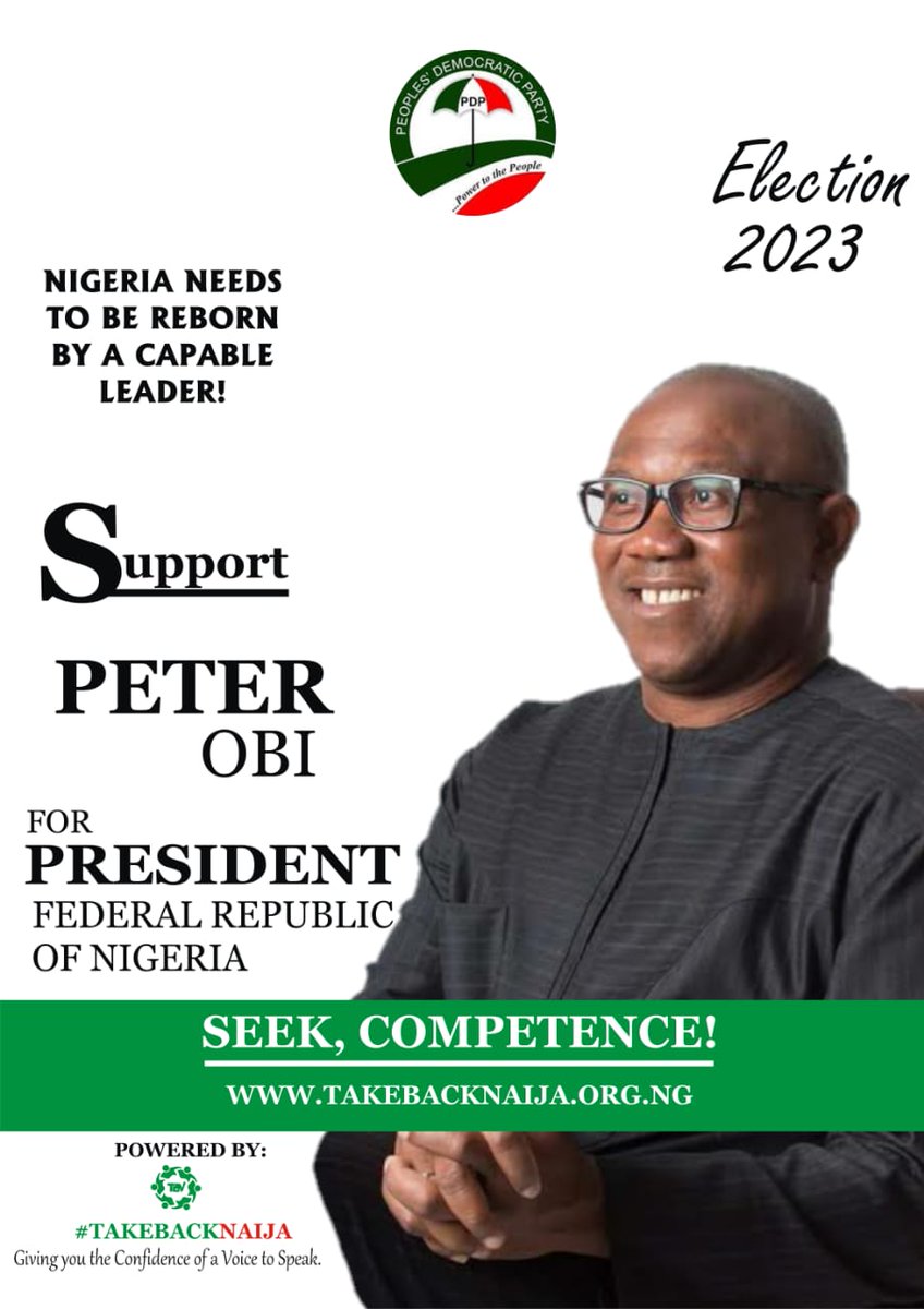 <a href="/PeterObi/">Peter Obi</a> Let the journey begins.
Peter Obi muke soo.
Sai Peter 
Peter nio
Noo oo.
Peter Obi is here, ya yi dede 
Alhamdulilah robili alamin 

#peterobi2023
#PeterObi4President
#Peter4Nigeria
#PeterObiDeclares
Peter Noni
Tested and trusted 🙌
<a href="/PeterObi/">Peter Obi</a> is the man for the job.