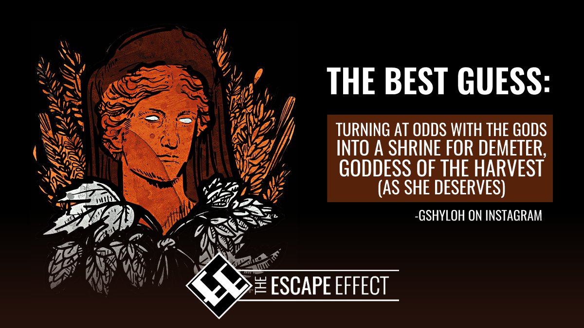 theescapeeffect's tweet photo. Last month, we asked what you think we're up to.  gshyloh from Instagram had our favorite response!

While Demeter is not getting a shrine (yet), gshyloh is getting a special prize!  Call us or DM us to claim your prize!

#theescapeeffect #escapegame #escaperoom #whatisit https://t.co/kELm9Lh5Jk