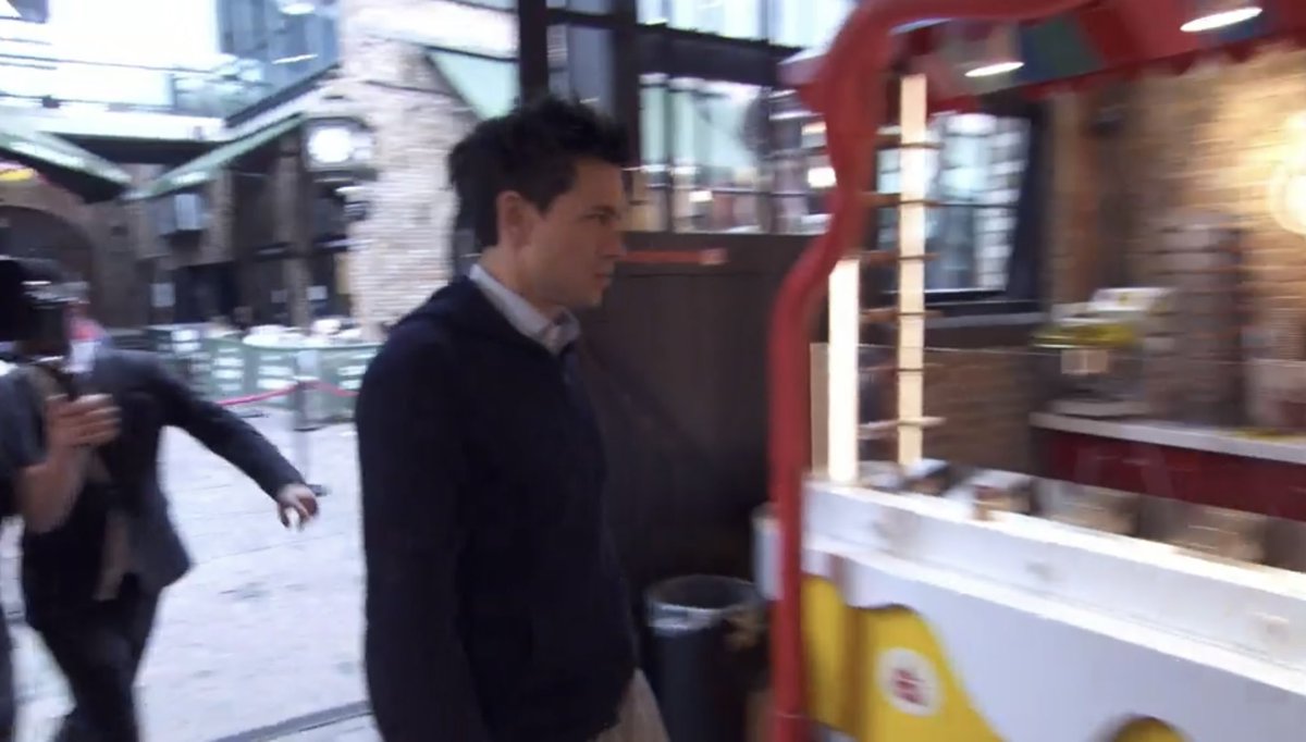 neillohiggins's tweet photo. Nick’s facial expression is looking like he’s about to rob some baked goods instead of purchase. #TheApprentice https://t.co/uPXPmjv7GP