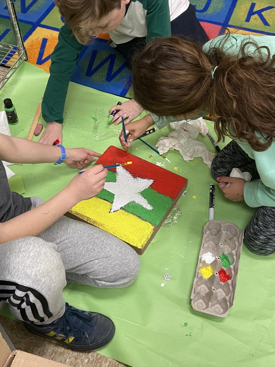 mrscapka's tweet photo. So proud of @Hillcrest_BCPS Environmental Club for embracing our school diversity and creating pavers to represent the home countries of our Ss @ramos_maria1 @almorrow0430 @BaltCoPS https://t.co/F9Yh4q9akA