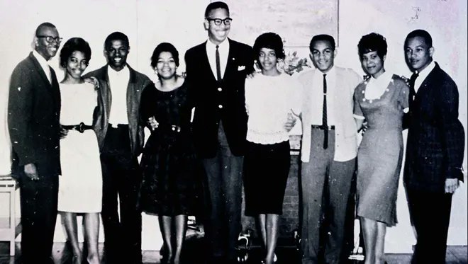 mbraves's tweet photo. As part of the @MiLB initiative "The Nine," we will wear Tougaloo jerseys to be auctioned, in honor of the "Tougaloo 9" that staged a "read in" protest at the segregated Jackson Library on 3/27/61.
The nine students' peaceful protest led to the de-segregation of public spaces. https://t.co/Gljnv731yo