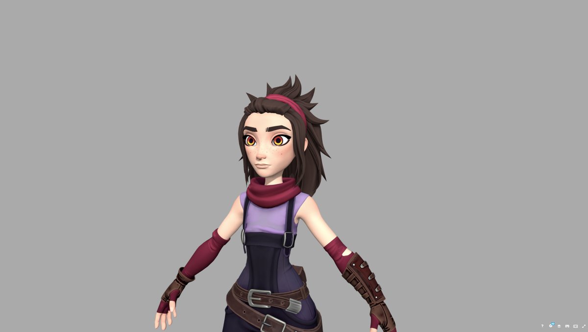 Ruje_Art's tweet photo. Hola! tras un tiempo sin aparecer por aquí os presento a 
 Eiko!! Se trata de un personaje que diseñe hace un tiempo y que he modelado por diversión, es una primera iteración así que habrá que darle mas cariño no? https://t.co/oV5lBbnBbK via @artstationhq https://t.co/PHqb3uWzfQ
