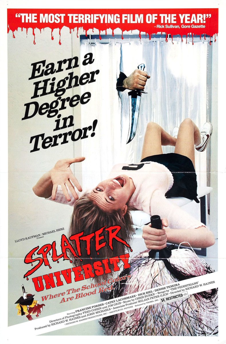 paulcook68's tweet photo. #10Yearsof @88_Films 
 just been enjoying Richard W. Haines' ''Splatter University''  Number 04 in their #SlasherClassicsCollection  https://t.co/FkFWjZCPQ7 https://t.co/rxh5oHOBDw