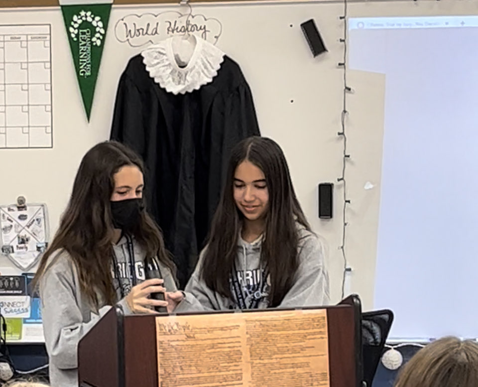 winstonchowder's tweet photo. Songs, poems and raps…oh, my! The pics don’t do it justice. So impressed with their willingness to sing and perform about their knowledge of the Spartans and Athenians! ⁦@oms_bulldogs⁩ ⁦@MikieStroh⁩ ⁦@CCPS_Curriculum⁩ #OMSWorldHistory https://t.co/YxyPQr2uSE