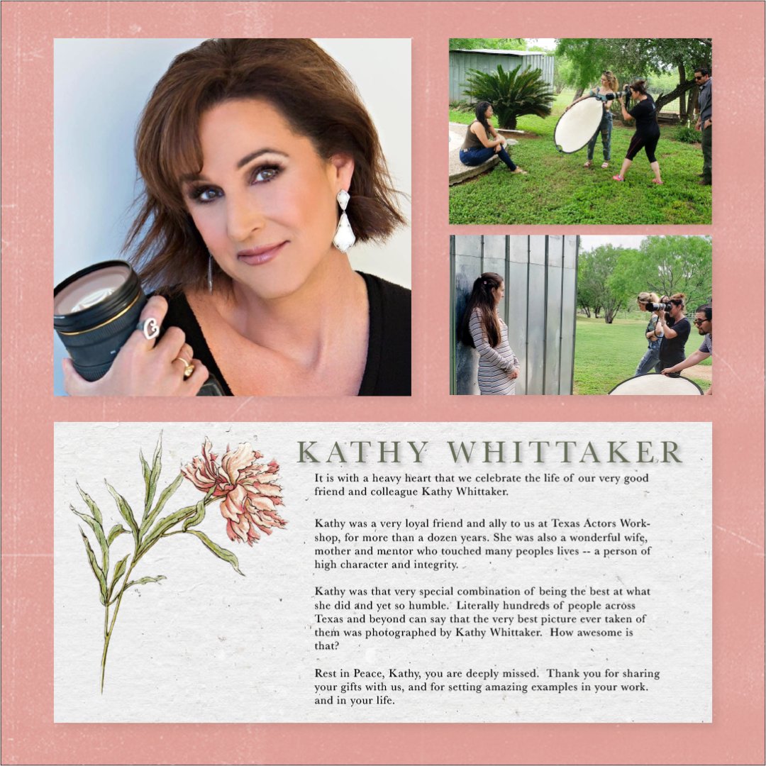 TXActorsWorks's tweet image. It's taken us a little longer than we had hoped to make this post, because of our profound sense of loss of a very good friend...