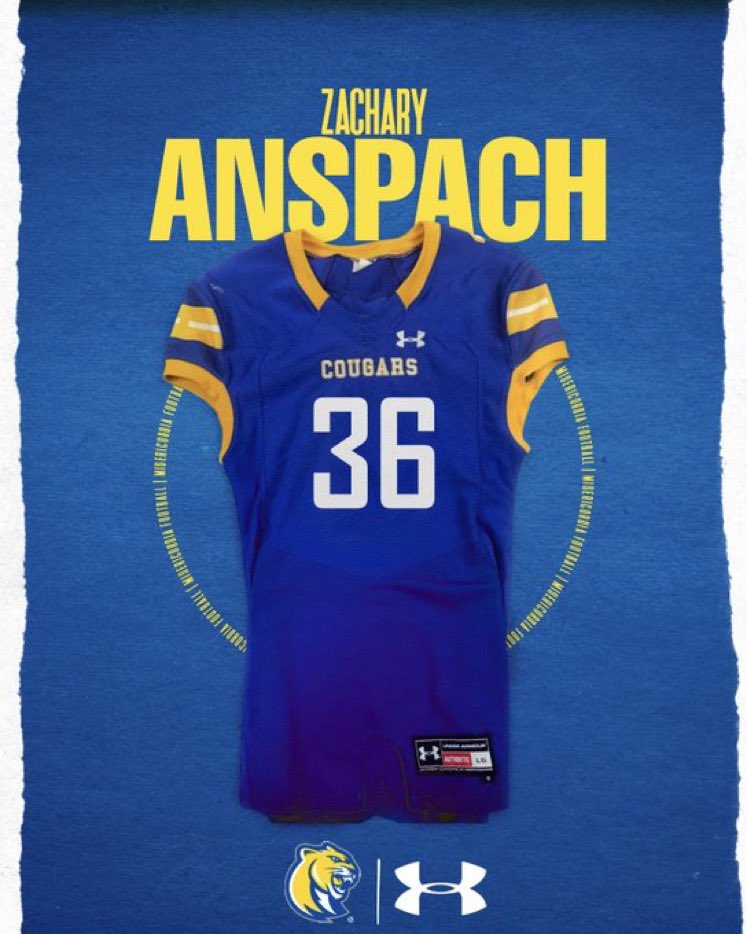 AnspachZach's tweet photo. Fresh Start, Fresh number!!!3️⃣6️⃣ @MUCougarsFB #MisWHO22 https://t.co/08yFoYlXxi