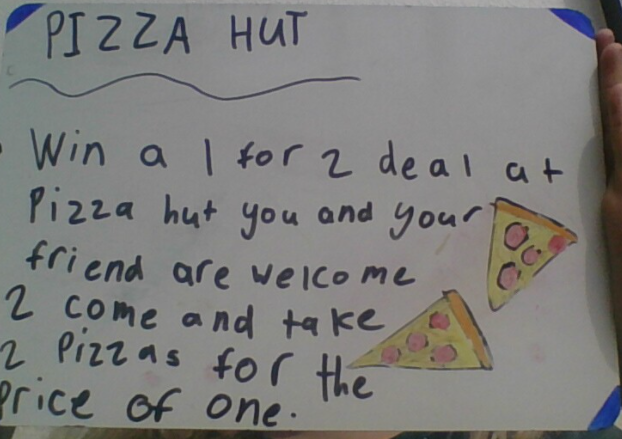 hub_hillary's tweet photo. Violets Pizza hut coupon. @ChapterChatNZ https://t.co/NY6I2WrJ5w