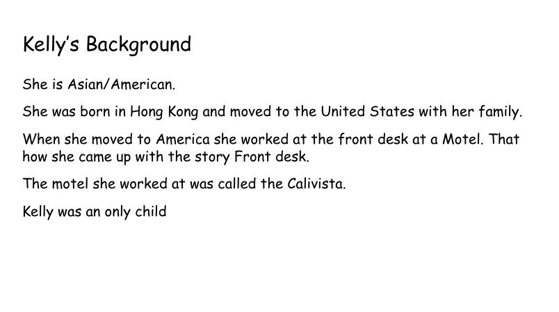 hub_hillary's tweet photo. This is my slide show about Kelly Yang. - Amelia C. https://t.co/drmeuWi5FH