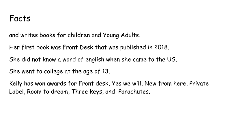 hub_hillary's tweet photo. This is my slide show about Kelly Yang. - Amelia C. https://t.co/drmeuWi5FH
