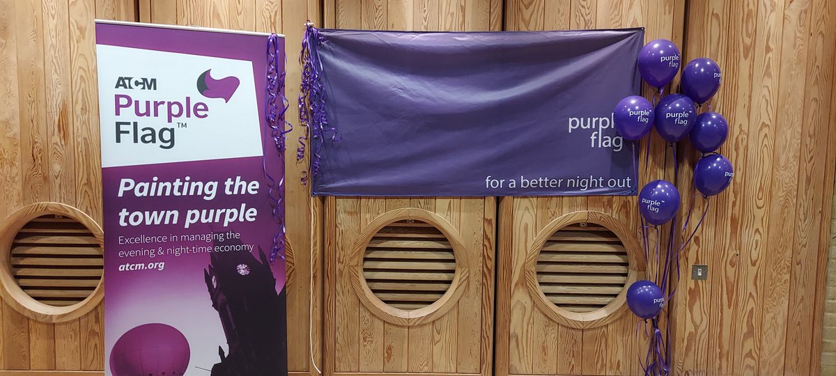 Tonight we had the pleasure of collecting our Purple Flag award for excellence in the night time economy. 

Great partnership working.
<a href="/ThisIsNWLeics/">ThisIsNWLeics</a> <a href="/PurpleFlagATCM/">Purple Flag</a>