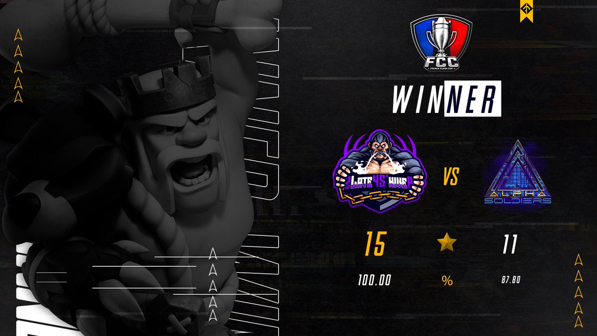 📆     𝙈𝙖𝙩𝙘𝙝 𝘿𝙖𝙮 !   📣

Week 2 of the <a href="/FrenchCup/">French Clash Cup</a> Legendary , and our first perfect war for the team ! Congrats boys ! 

Gg to <a href="/alpha_soldiers/">Alpha Soldiers Esport</a> !

🦍🦍🦍 <a href="/Kairos_2L4S/">Kairos</a> 
🦍🦍🦍 <a href="/Nad_2L4S/">Nad</a> 
🦍🦍🦍 <a href="/nathan_2L4S/">Nathan</a> 
🦍🦍🦍 @Luffy_2L4S 
🦍🦍🦍 @Majid_2L4S  

#Forza2L4S