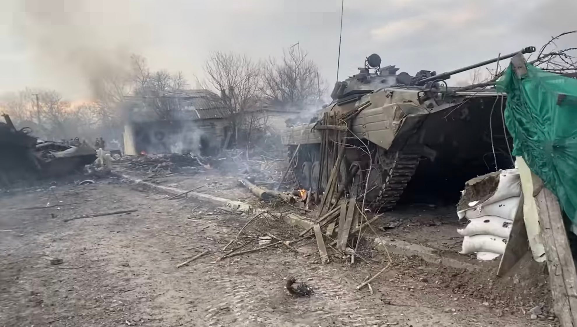 Сума бой. Разбитая техника РФ на Украине.