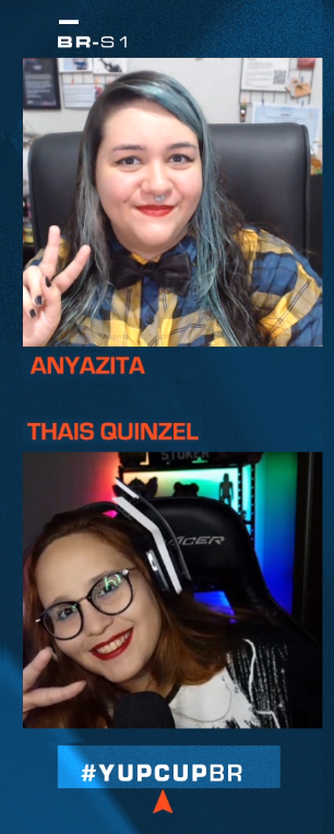A duplinha mais versátil dos eSports brasileiros está de volta depois de séculos separadas! 🫂

Eu e a <a href="/ThaisQuinzel/">Thais Quinzel</a> estaremos na Yup Cup de <a href="/WildRiftBR/">League of Legends: Wild Rift</a> da <a href="/yup_gg/">yup.gg</a>! 🎙️

Vem com a gente conferir vários confrontos épicos nesse primeiro dia de competição! 💖

twitch.tv/yupcup_gg