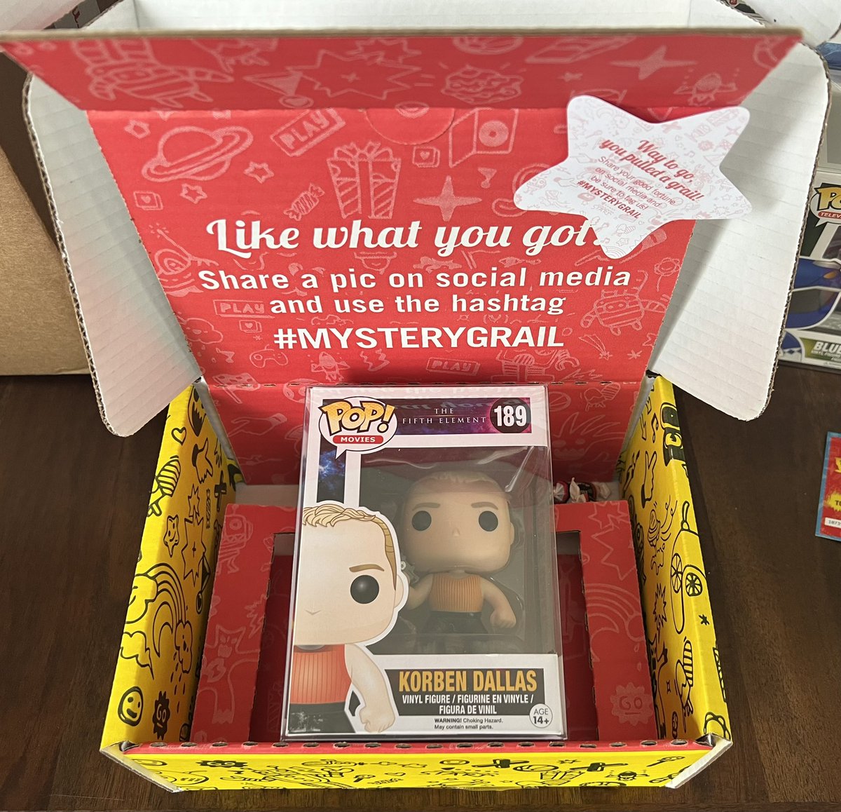 UncleFunko's tweet photo. GOTT EMMM! @7BucksAPop came through for me! It’s not always a Grail like this but I promise this, you get awesome variety. #7BAP #funko #fifthelement #BruceWillis #unclefunko #mysterygrail #mysterygrail #movies #minty #grail https://t.co/POcTDmNr8C