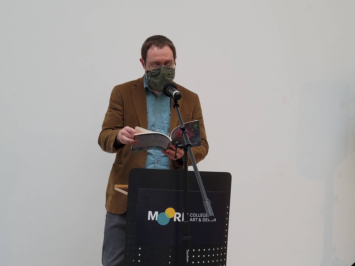 Downst8Legacies's tweet photo. Ryan Clark reads from Arizona SB 1070: An Act at #AWP22 . https://t.co/ZngHc2X7yY