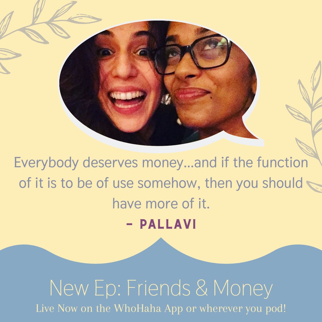 giving us wisdom every day! go bestie!
-
Pallavi was kinda on fire this episode, so we had to #friendflex 🔥 be sure to check out the whole episode for more! available on <a href="/whohahadotcom/">WhoHaha</a> and all other podcasting platforms! 🗣️