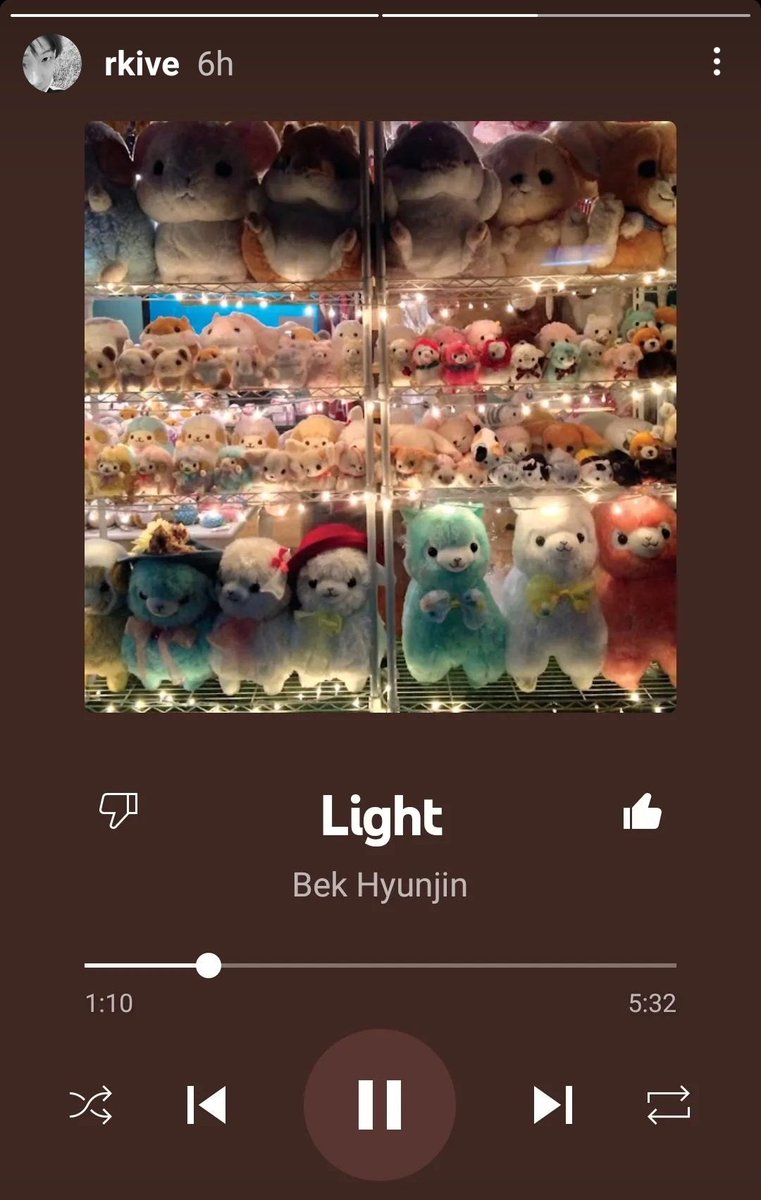 ga_ybl's tweet photo. I don't even know anymore if user @/rkive is just posting this to recommend a song or just HIGHKEY hinting us he loves &amp; misses J!n, seeing those stuff toys in the pic that is usually associated with him 😜💕 https://t.co/IM9m7H4AJm
