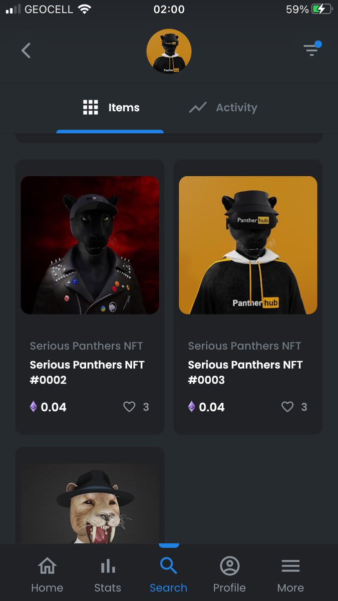 Serious Panther Club tweet media