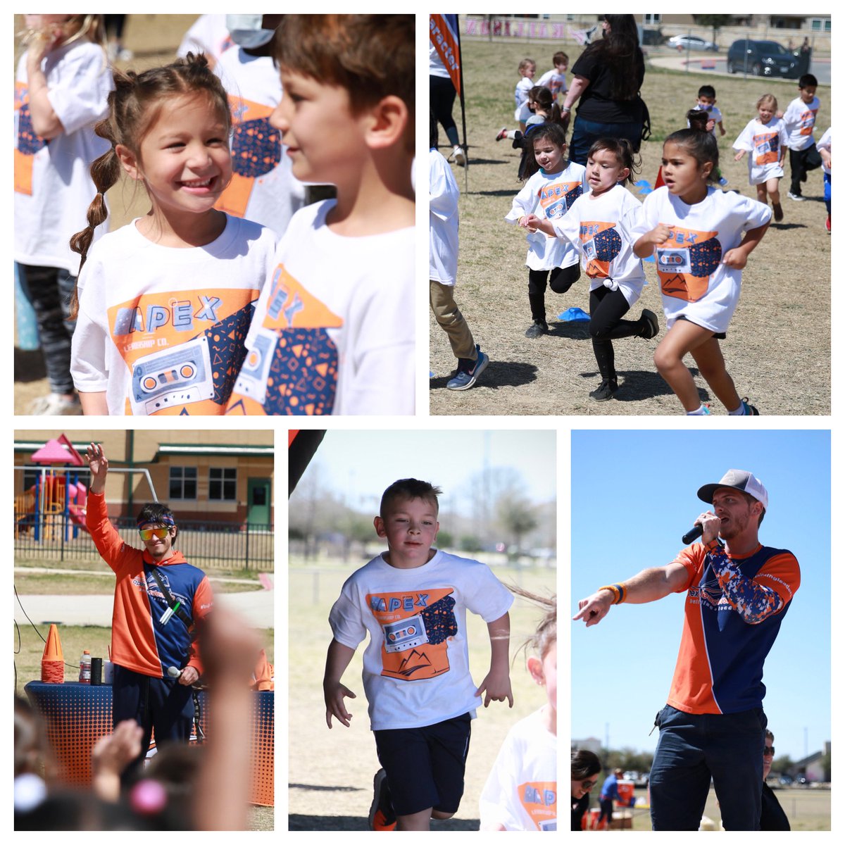 Running their hearts out for our 21-22 APEX Fun Run with Lightning Luis and Revin’ Devin  🧡💙 <a href="/NISDKallison/">Kallison Elementary</a> <a href="/apexleaderco/">Apex Leadership Company</a>