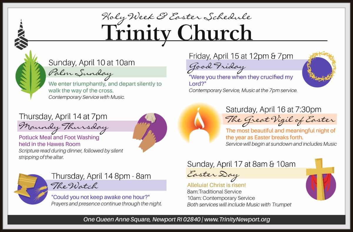 Easter schedule and more! Our weekly E-Tower announcements are now live! conta.cc/3DnTyvf