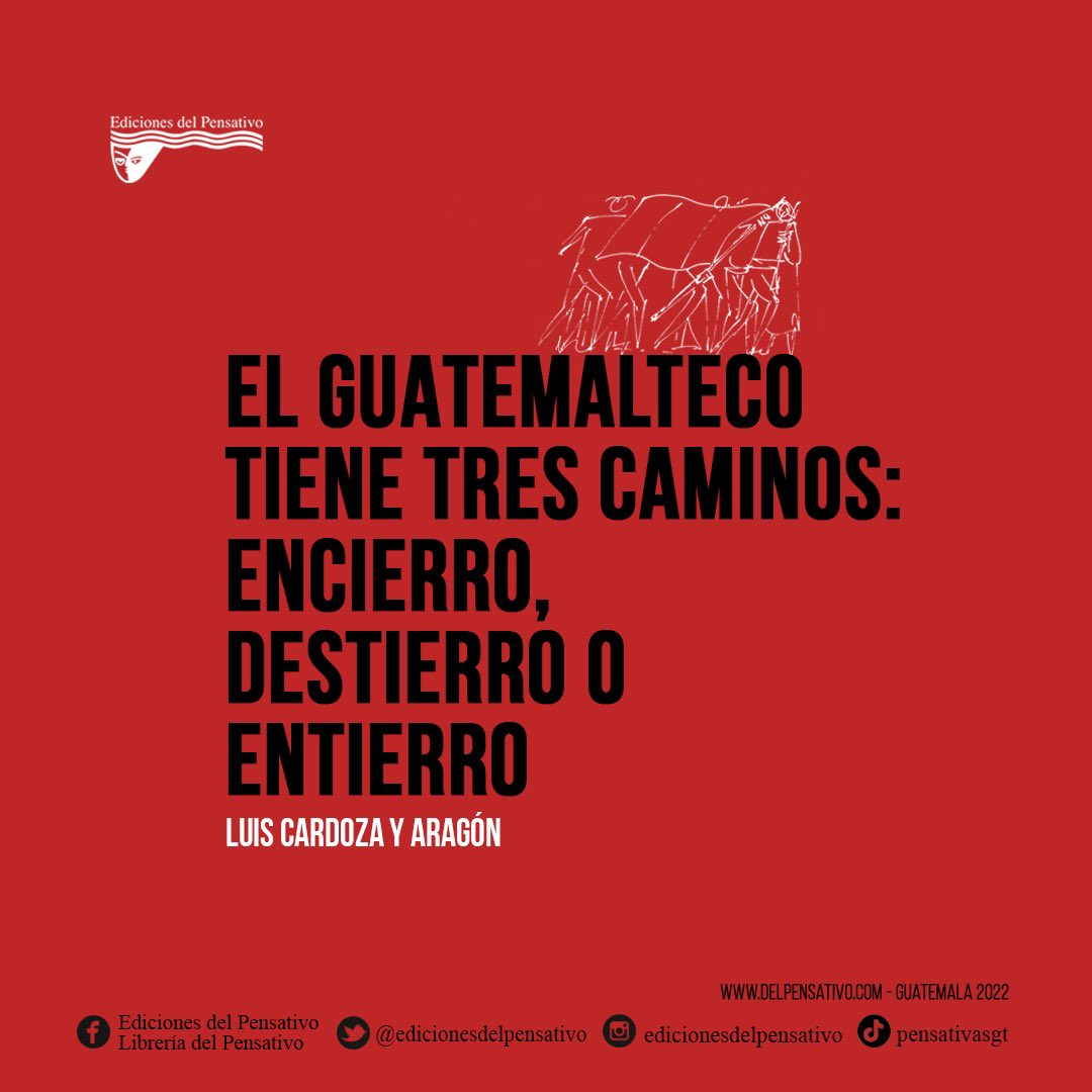Ediciones del Pensativo on Twitter "Hace 80 años Luis Cardoza y Aragón en La Revolución