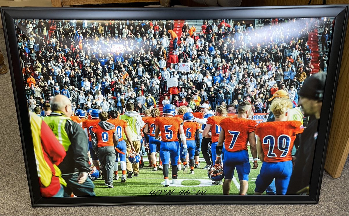 RNSportsCC's tweet photo. Long live the Stormdogs! We threw this large poster print together for the Tri-Community Foundation auction, but it sure looked good in our office. We may have to buy it back! Some stud @HPCSTORM alums in that photo. https://t.co/Ak35FAYmNM