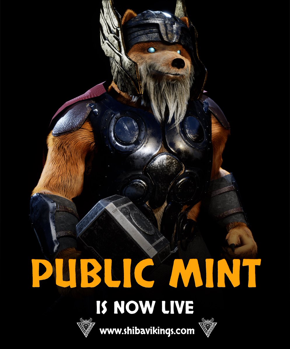 Mint is finally live 🔥

Make sure to go to the official link: shibavikings.com 

#shibavikings #nft #shibarmy #shib