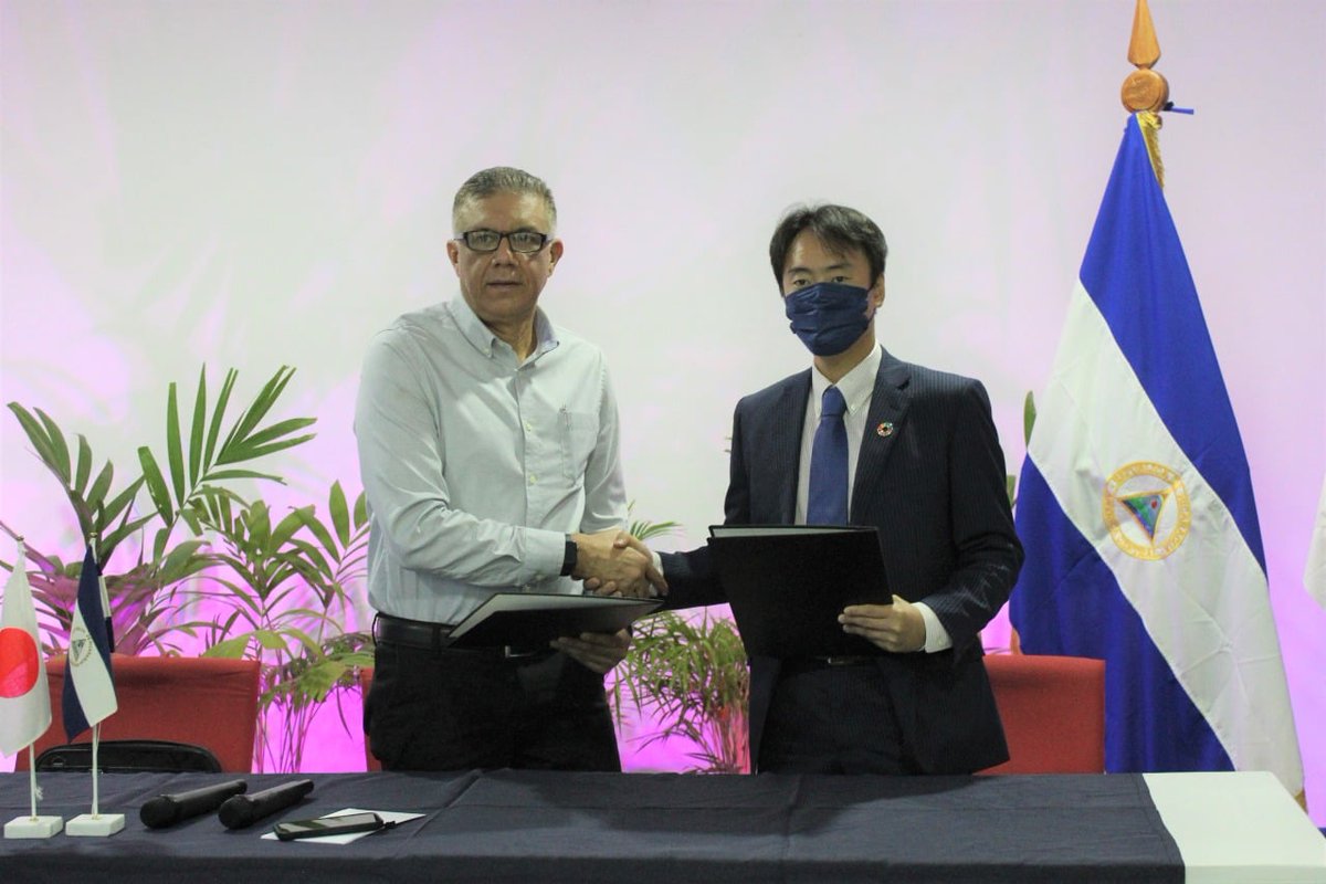 Canje de notas Japón - Nicaragua agua potable Managua. #ENACALCENTRAL 

facebook.com/EnacalNicaragu…