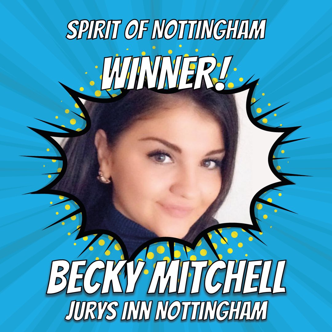 Congratulations to Becky Mitchell for winning the Spirit of Nottingham Award 🏆  #NHAAwards22