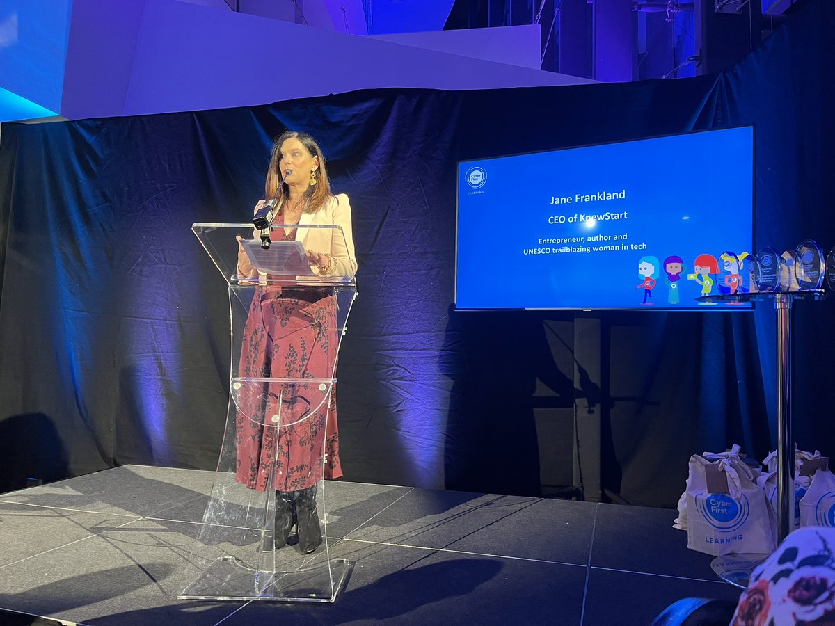 StCatsComputing's tweet photo. Fantastic evening at the CyberFirst Girls Competition Awards Dinner in the National Science &amp; Media Museum, Bradford! The girls had the pleasure of meeting Jane Frankland and are delighted with their CyberFirst Chilly water bottles! #CyberFirst #Corunum https://t.co/6nmLmE2zsG