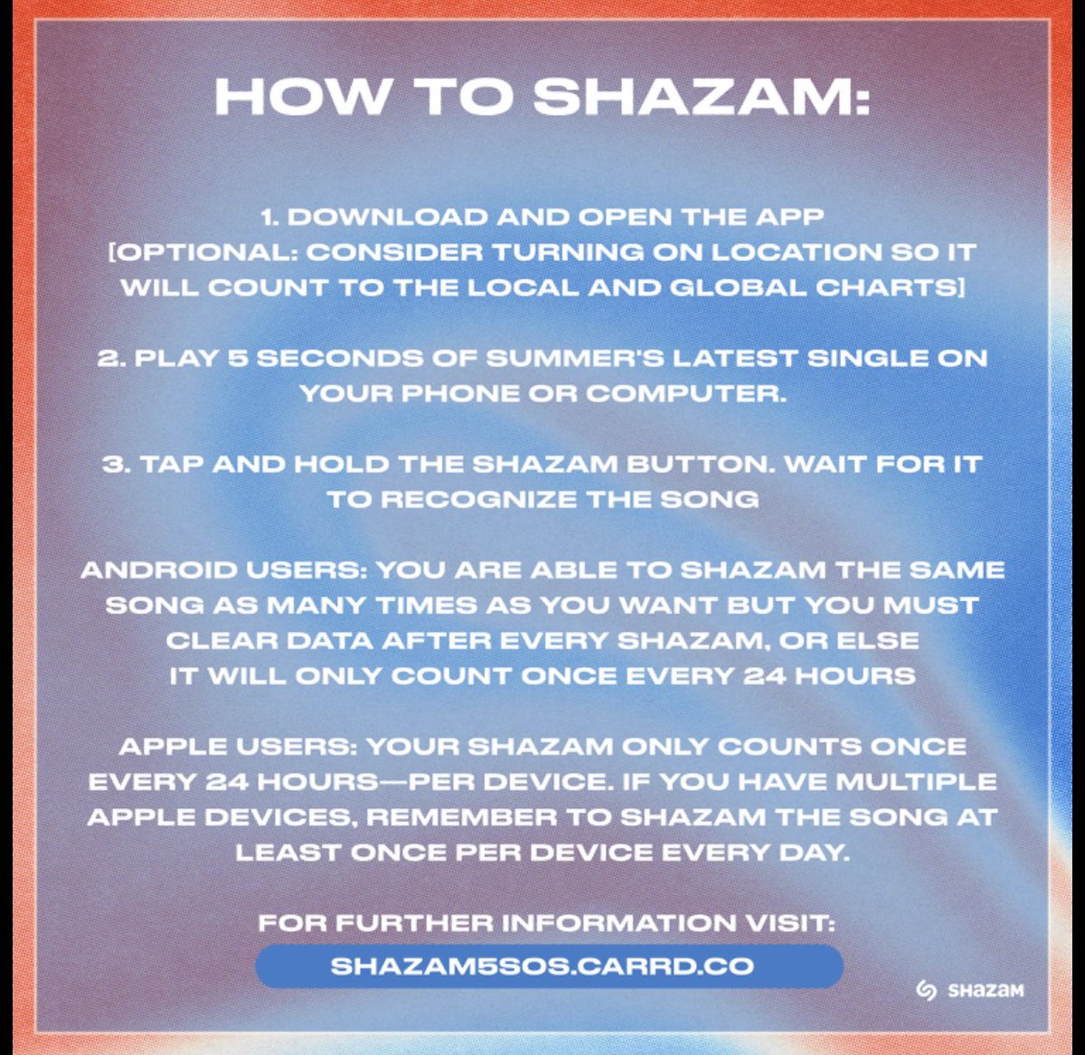 lighturwayirwin's tweet photo. How To Shazam: Love 5SOS๐ค
#5SecondsOfSummer
#COMPLETEMESS
#YouAreACompleteMess https://t.co/t6oxZu1RUz