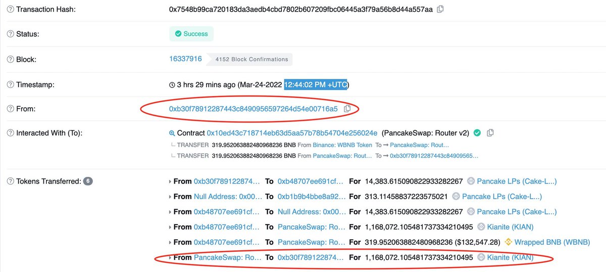 steXfin's tweet photo. Earlier today I experienced a rug pull of a "solid" project where I was an ambassador and feel ashamed.
The only thing we can do now is to report @portanetwork_.
Here's proof of removing liquidity before announcement.
#portanetwork #porta #kianite #kian $kian https://t.co/QtLp8uIQeJ