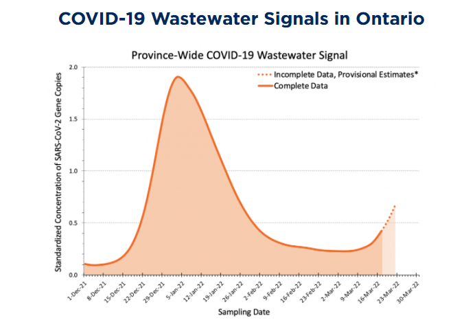 Just finished my 7th consult in < 24 h for a patient admitted (FOR) acute #Covid19. Every one of them unvaccinated or immune-suppressed. Wastewater signal up + masks down ain't a good combo. Ontario, your next wave is now. Pay attention. Please.