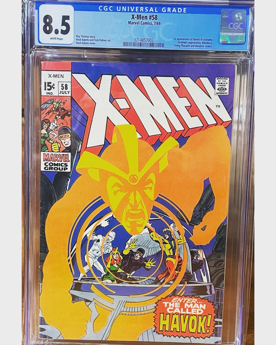 ChrisIntrocaso's tweet photo. Starting to get into comics and this is the newest pickup 🔥🔥🔥. X-men 58 8.5 grade. Lemme know what you guys think 👇🏼👇🏼👇🏼#NFTCommunity #comiccollecting #marvelcomics #Marvel #xmen https://t.co/I0R16F8CjP