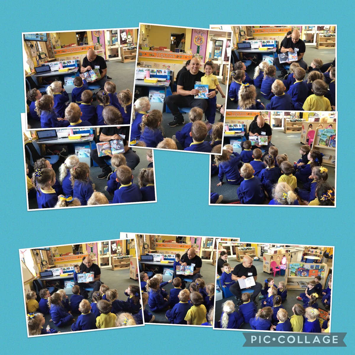crontonnursery's tweet photo. What a fantastic Story Time today. Someone’s daddy is an author and he came to read his book to us. 😊 @crontonceschool @LDSTEducation https://t.co/lv3DWD5tiL