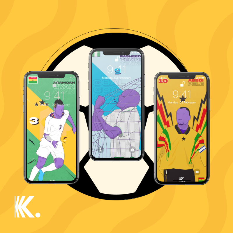 joinkuda's tweet photo. It's Ghana🇬🇭 versus Nigeria🇳🇬, the biggest rivalry in Africa! Support your team with our classic mobile wallpapers of the biggest Ghanaian and Nigerian World Cup heroes! Download now.
#GoBlackStarsGo #SoarSuperEagles #KudaForAfrica