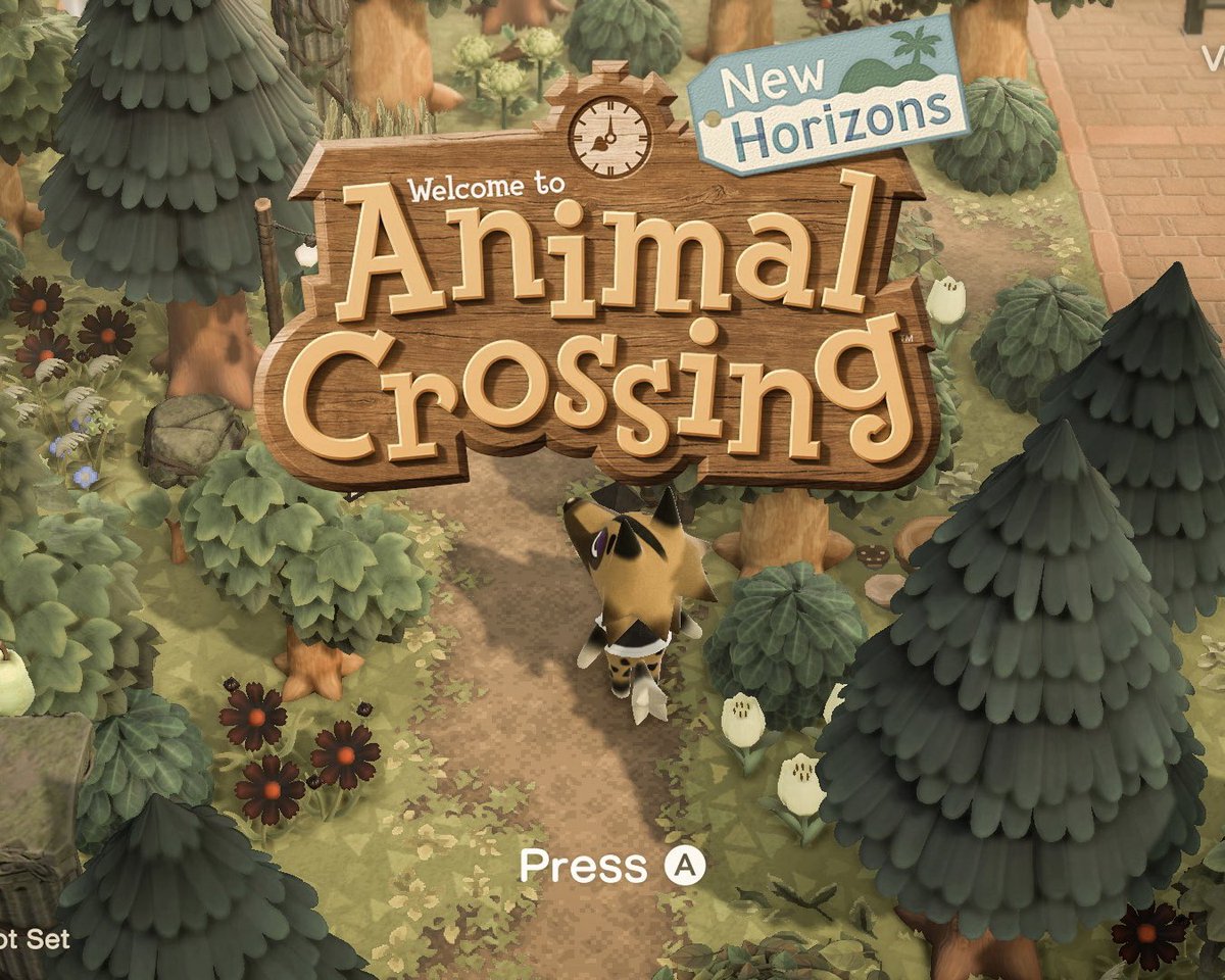 got the cutest little screen today when i logged in of kyle enjoying the scenery on affogato 🌲🤎

#ACNH #AnimalCrossing