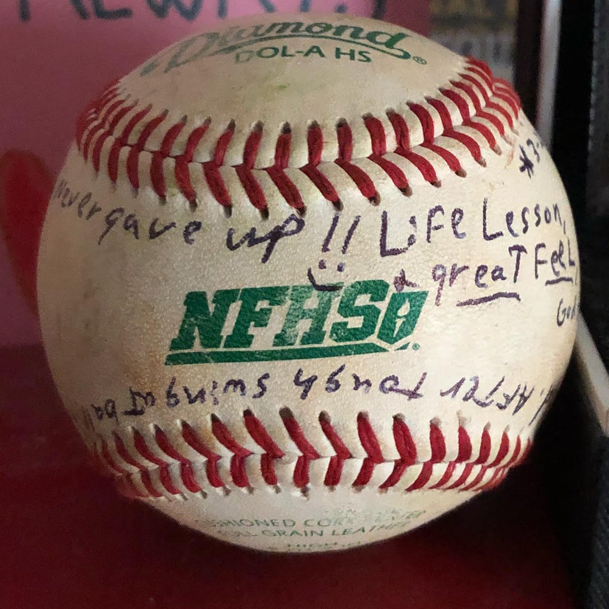 My first high school HOME RUN BALL from our win against <a href="/Jones_OCPS/">Jones High OCPS</a> in a great win for our @cfca_baseball team Tuesday afternoon. Thank you coach for the opportunity to compete, be a leader &amp; the game ball !!!! LUKE 18:27
