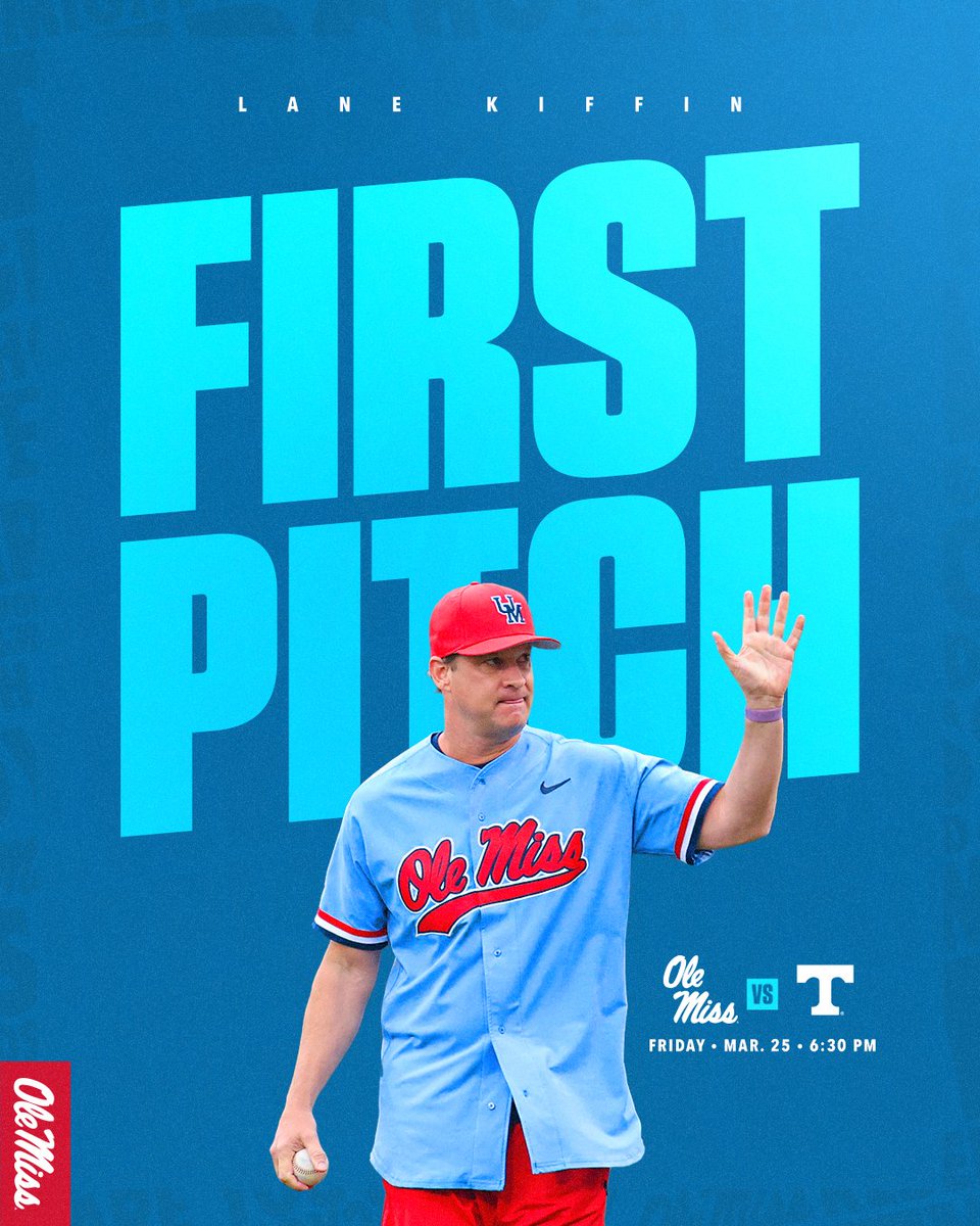 OleMissBSB's tweet photo. See you tomorrow, @Lane_Kiffin! https://t.co/XFV0kpx11T