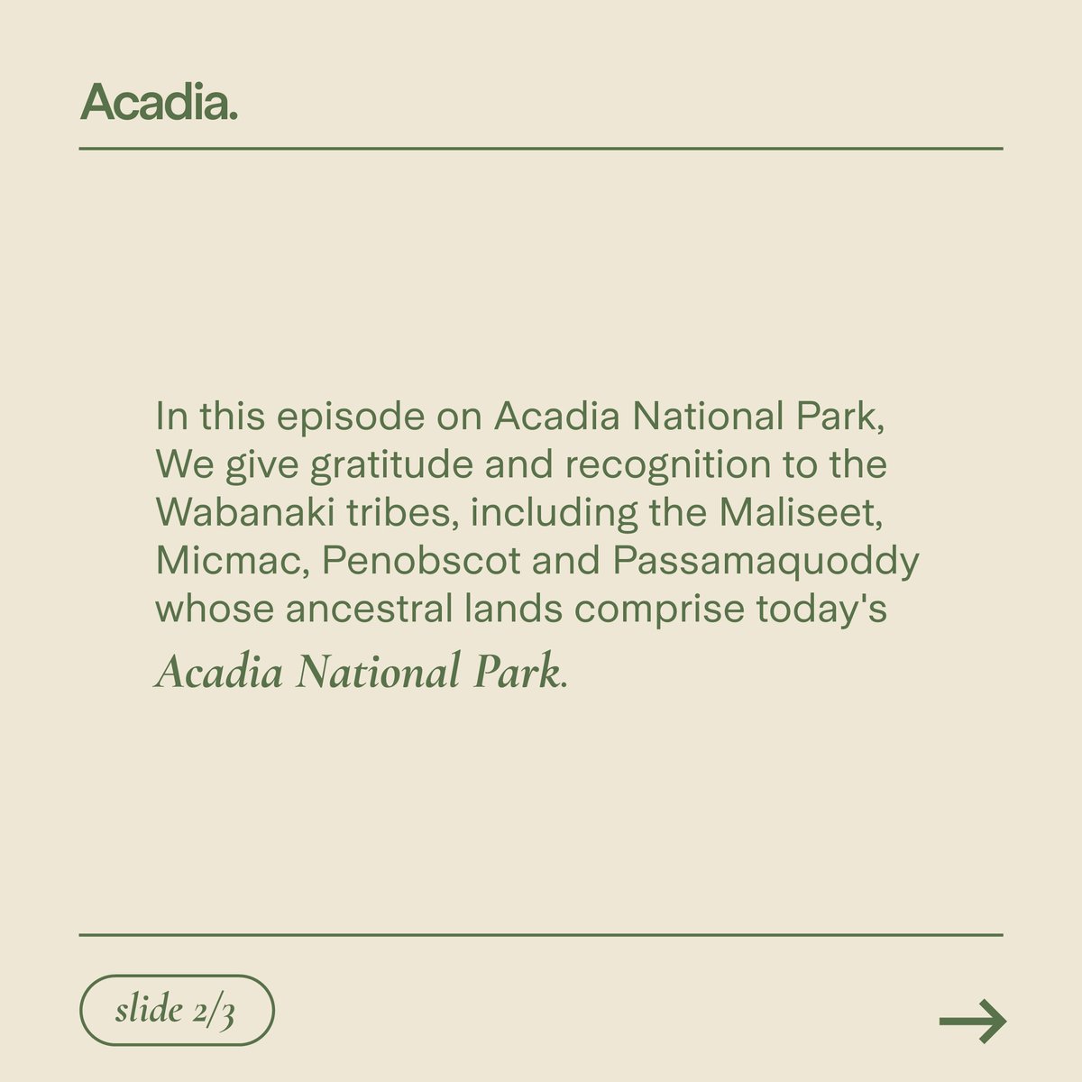 parkspod's tweet photo. our Acadia episode comes out tomorrow! We hope you tune in to hear about Acadia's history, sweetgrass, and our guests' aim to decolonize academic ecology. https://t.co/eO0epdGDnK