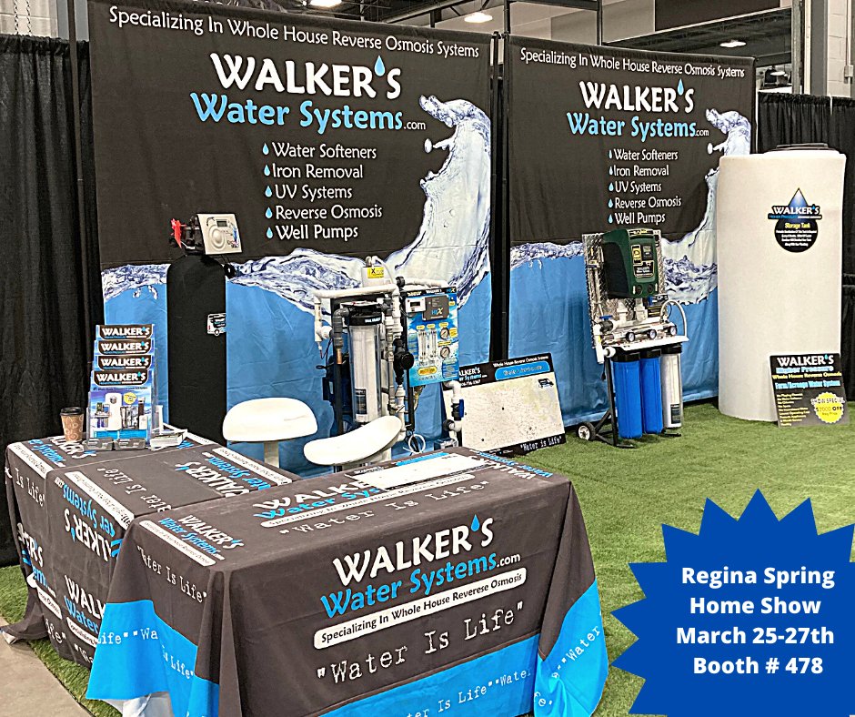 walkers_water's tweet photo. We're ready to roll @springhomeshow - stop by and check out why 750+ customers across the Prairie provinces are Walker's Water clients - We're here until Sunday!
##reginaspringhomeshow #ruralwatertreatment #tradeshow #yxe https://t.co/geazLJjXTf