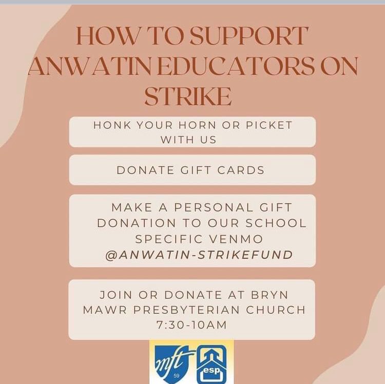 ben_sonquist's tweet photo. Since a lot of people have been asking here are some ways to support the teacher strike. https://t.co/qssV946xuU