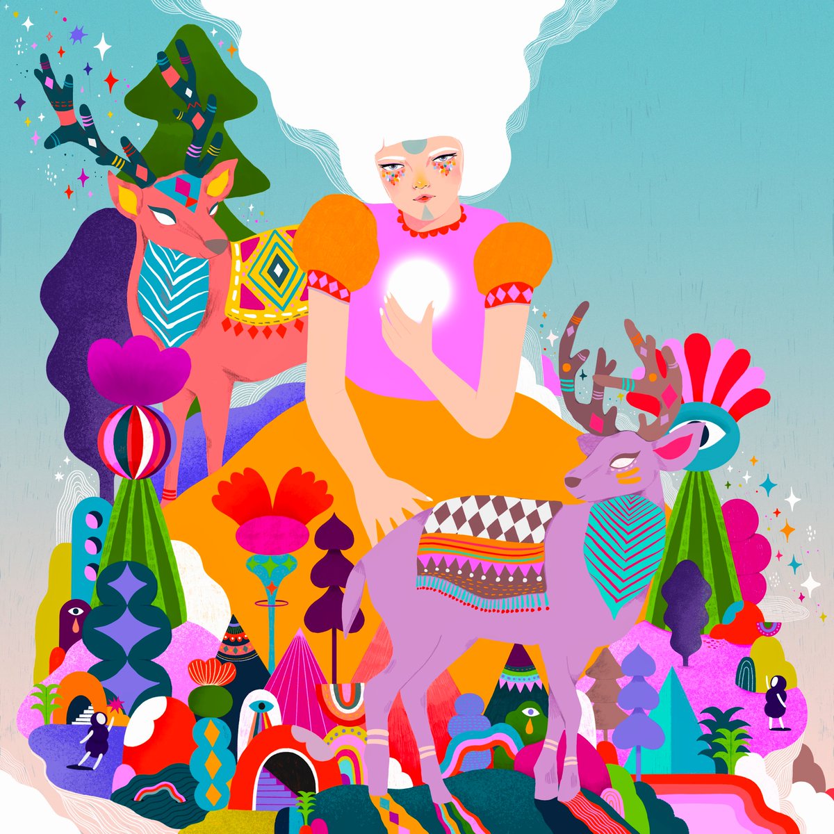 Hello! here is my new works on <a href="/SuperRare/">SuperRare</a>

✦ The Terrain ✦
..She grows and grows new terrain surround her with all captivating colors and shapes only to hide her from the world she despise..
1/1 edition
24hr auction
superrare.com/0x5fc5a3a4b1e8…

RTs are much appreciated, thx u!💖